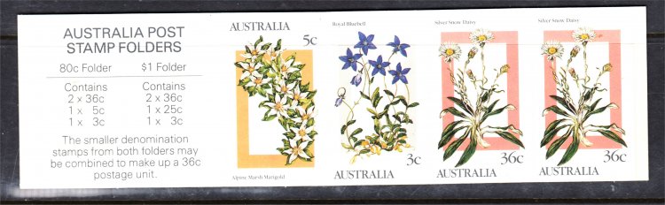 ALPINE WILDFLOWER $1 BOOKLET MINT UNHINGED (S434) - Click Image to Close