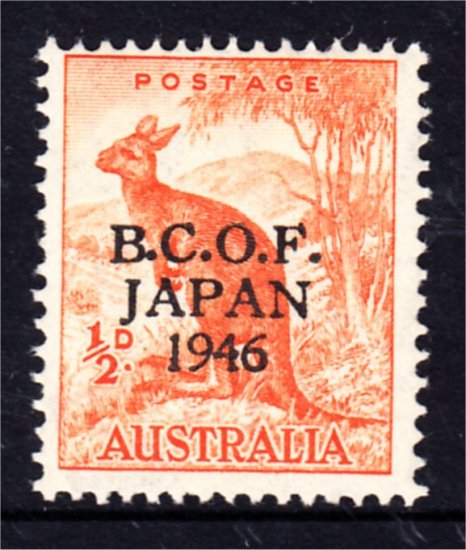 1/2d KANGAROO MINT OVERPRINTED "B.C.O.F."(S413) - Click Image to Close