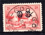 1932 2d "OS" SYDNEY HARBOUR BRIDGE USED (S404)