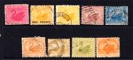 WESTERN AUSTRALIA SWANS X 9 DIFFERENT USED S393) WESTERN AUSTRALIA SWANS X 9 DIFFERENT USED S393)