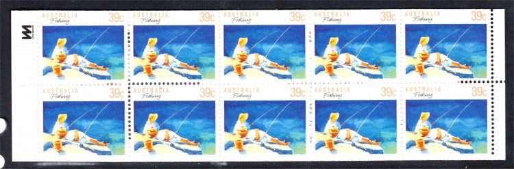 39C FISHING BOOKLET $3.90 BOOKLET MINT UNHINGED (S425) - Click Image to Close