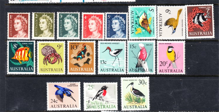 1966-7 SET17 TO 3/- IBIS MINT UNHINGED (S439) - Click Image to Close