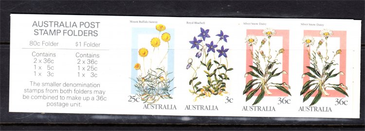 ALPINE WILDFLOWER $1 BOOKLET MINT UNHINGED (S430) - Click Image to Close
