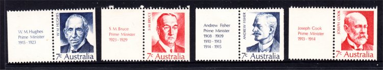 1972 PRIME MINSITERS BOOKLET TABS MINT UNHBINGED (S444) - Click Image to Close